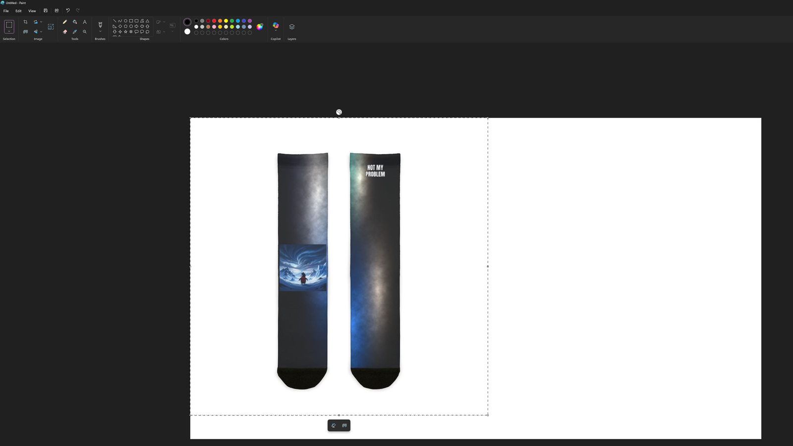 A .heic file copied as PNG and pasted into Paint